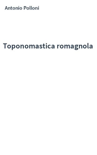 Toponomastica romagnola