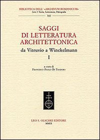Saggi di letteratura architettonica, da Vitruvio a Winckelmann