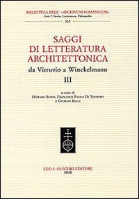 Saggi di letteratura architettonica, da Vitruvio a Winckelmann