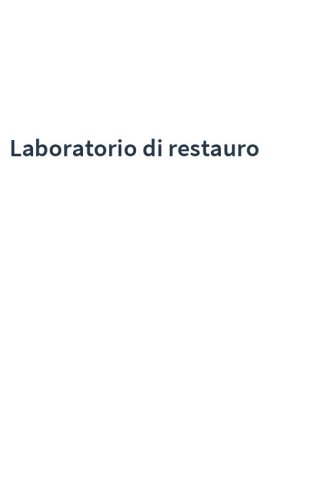 Laboratorio di restauro
