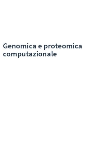 Genomica e proteomica computazionale