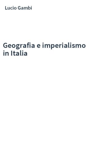 Geografia e imperialismo in Italia