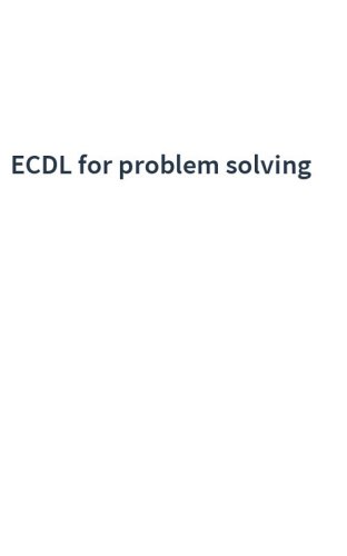 ECDL for problem solving