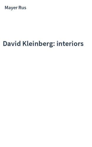 David Kleinberg: interiors