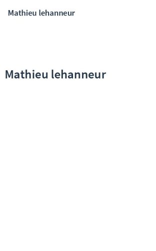 Mathieu lehanneur