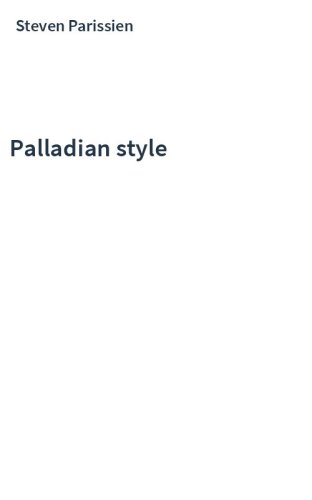 Palladian style
