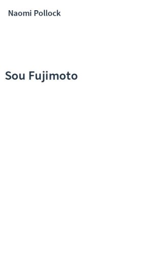 Sou Fujimoto