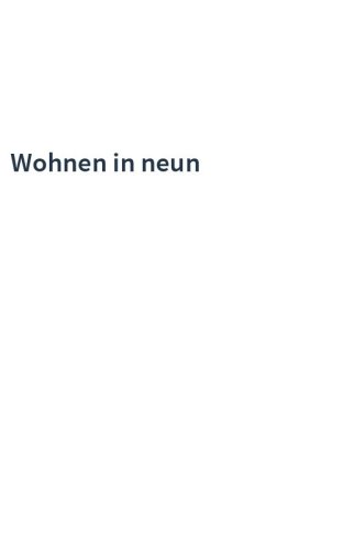 Wohnen in neun
