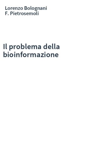 Il problema della bioinformazione