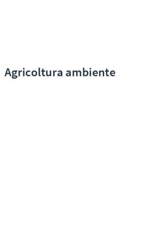 Agricoltura ambiente