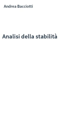 Analisi della stabilità