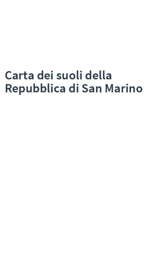 Carta dei suoli della Repubblica di San Marino