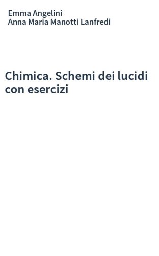 Chimica. Schemi dei lucidi con esercizi