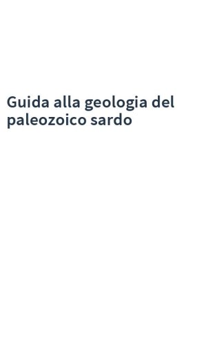 Guida alla geologia del paleozoico sardo