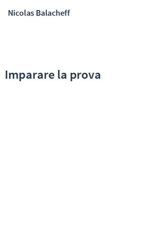 Imparare la prova