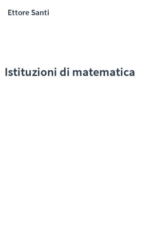 Istituzioni di matematica