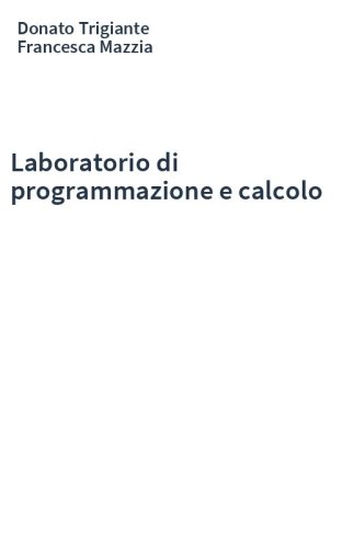 Laboratorio di programmazione e calcolo