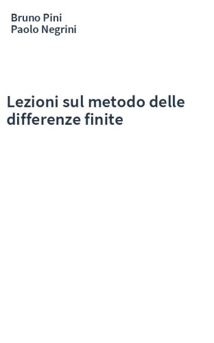 Lezioni sul metodo delle differenze finite