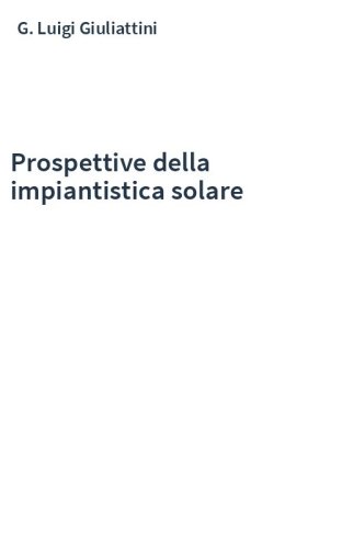 Prospettive della impiantistica solare