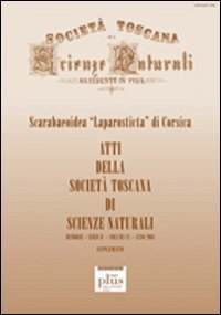 Atti della Società Toscana di Scienze Naturali. Serie B (2003). Supplemento: Scarabeoidea «Laparosticta» di Corsica
