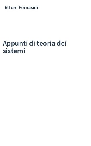 Appunti di teoria dei sistemi