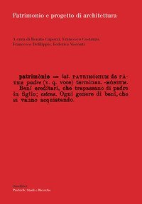 Patrimonio e progetto di architettura