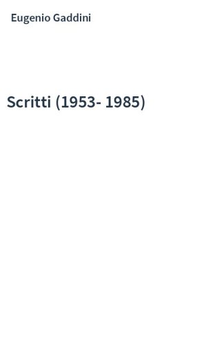 Scritti (1953-1985)