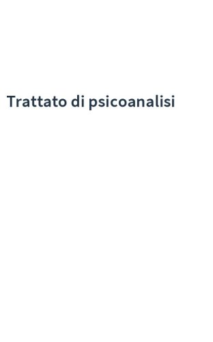 Trattato di psicoanalisi