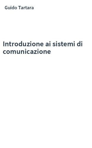 Introduzione ai sistemi di comunicazione