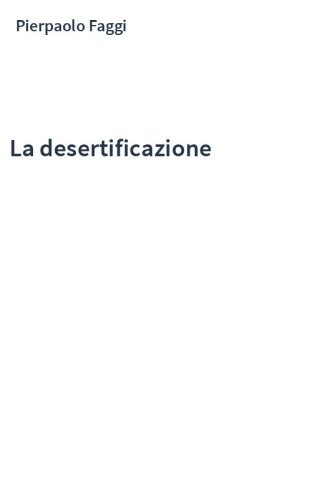 La desertificazione