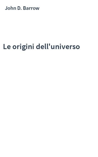 Le origini dell'universo