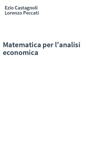 Matematica per l'analisi economica