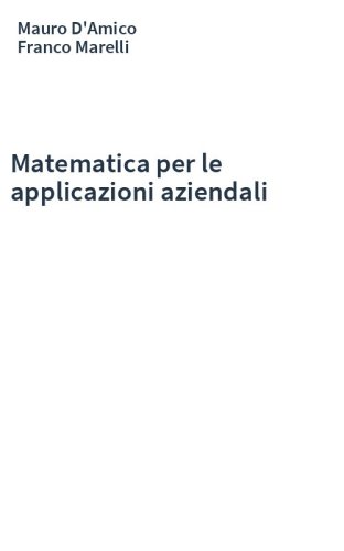 Matematica per le applicazioni aziendali