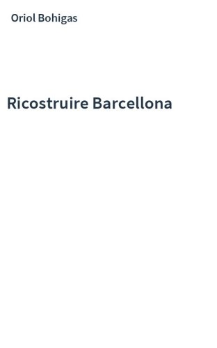 Ricostruire Barcellona