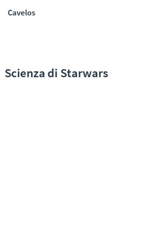 Scienza di Starwars