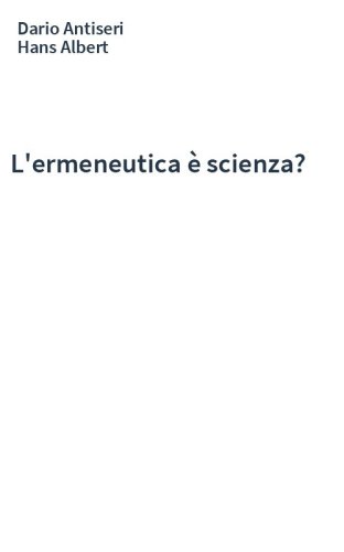 L'ermeneutica è scienza?