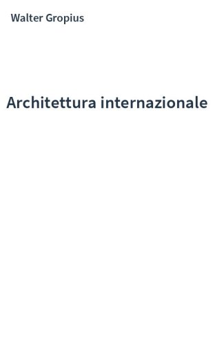 Architettura internazionale