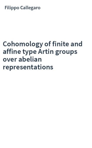 Cohomology of finite and affine type Artin groups over abelian representations