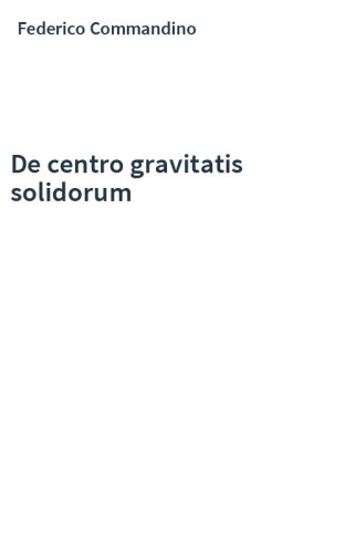 De centro gravitatis solidorum