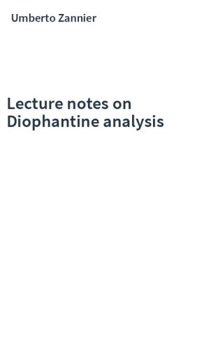 Lecture notes on Diophantine analysis