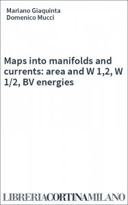Maps into manifolds and currents: area and W 1,2, W 1/2, BV energies