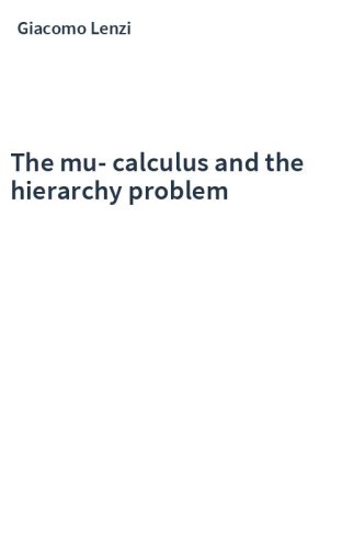 The mu-calculus and the hierarchy problem