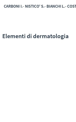 Elementi di dermatologia