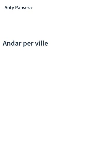 Andar per ville