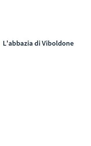 L'abbazia di Viboldone