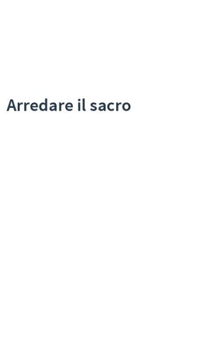 Arredare il sacro
