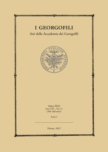 I Georgofili. Atti dell'Accademia dei Georgofili
