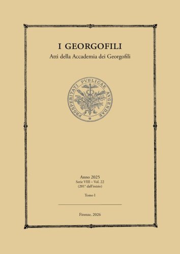 I Georgofili. Atti dell'Accademia dei Georgofili