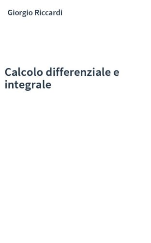 Calcolo differenziale e integrale