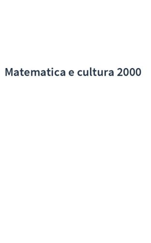 Matematica e cultura 2000